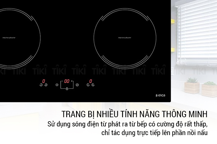 Bếp Âm Từ Đôi Elica H3 – EIH7520BL (70cm - 3700W) - Hàng Chính Hãng