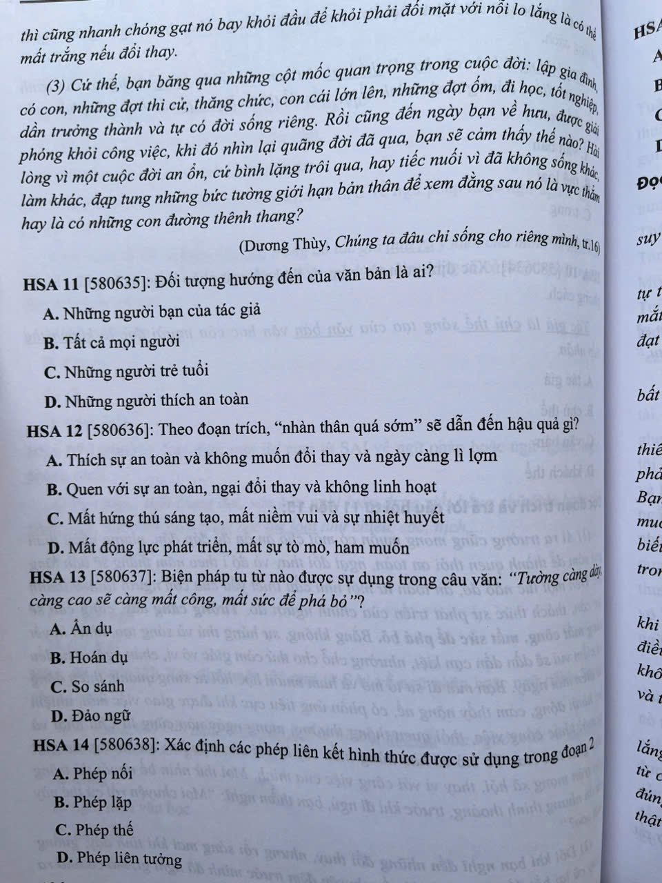 Sách - Chuyên đề trọng tâm ôn thi đánh giá năng lực HSA phần định tính