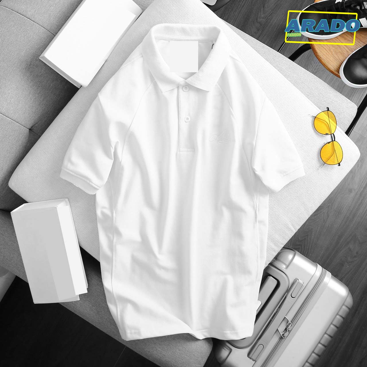Áo Polo nam cổ bẻ ngắn tay, chất liệu vải cá sấu cotton cao cấp, trẻ trung, năng động – FORMEN SHOP – FMPS150