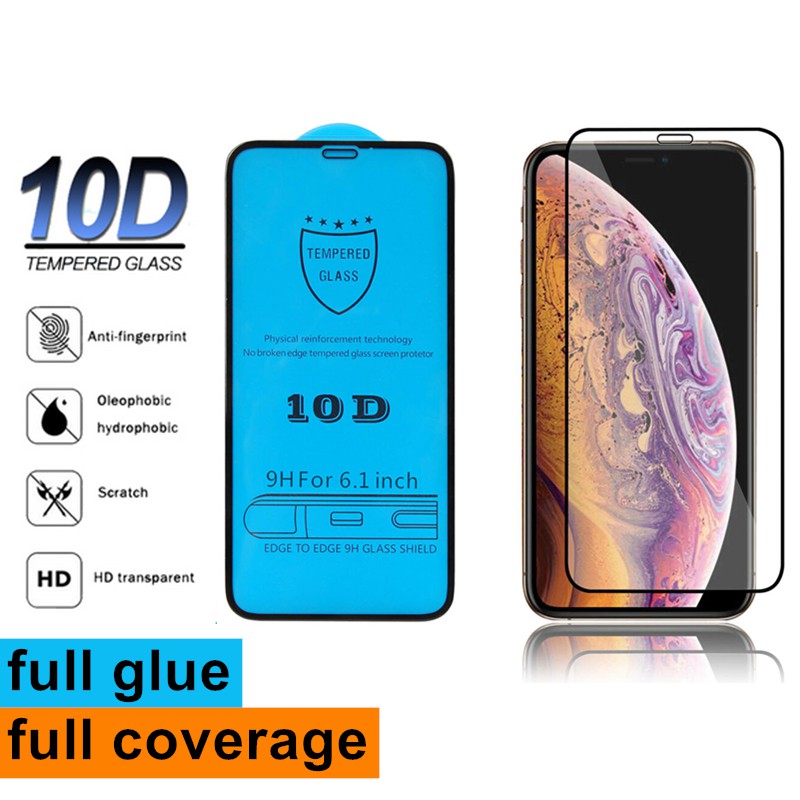 Miếng dán kính cường lực 10D full màn hình cho iPhone 13 Mini / 13 / 13 Pro / 13 Pro Max
