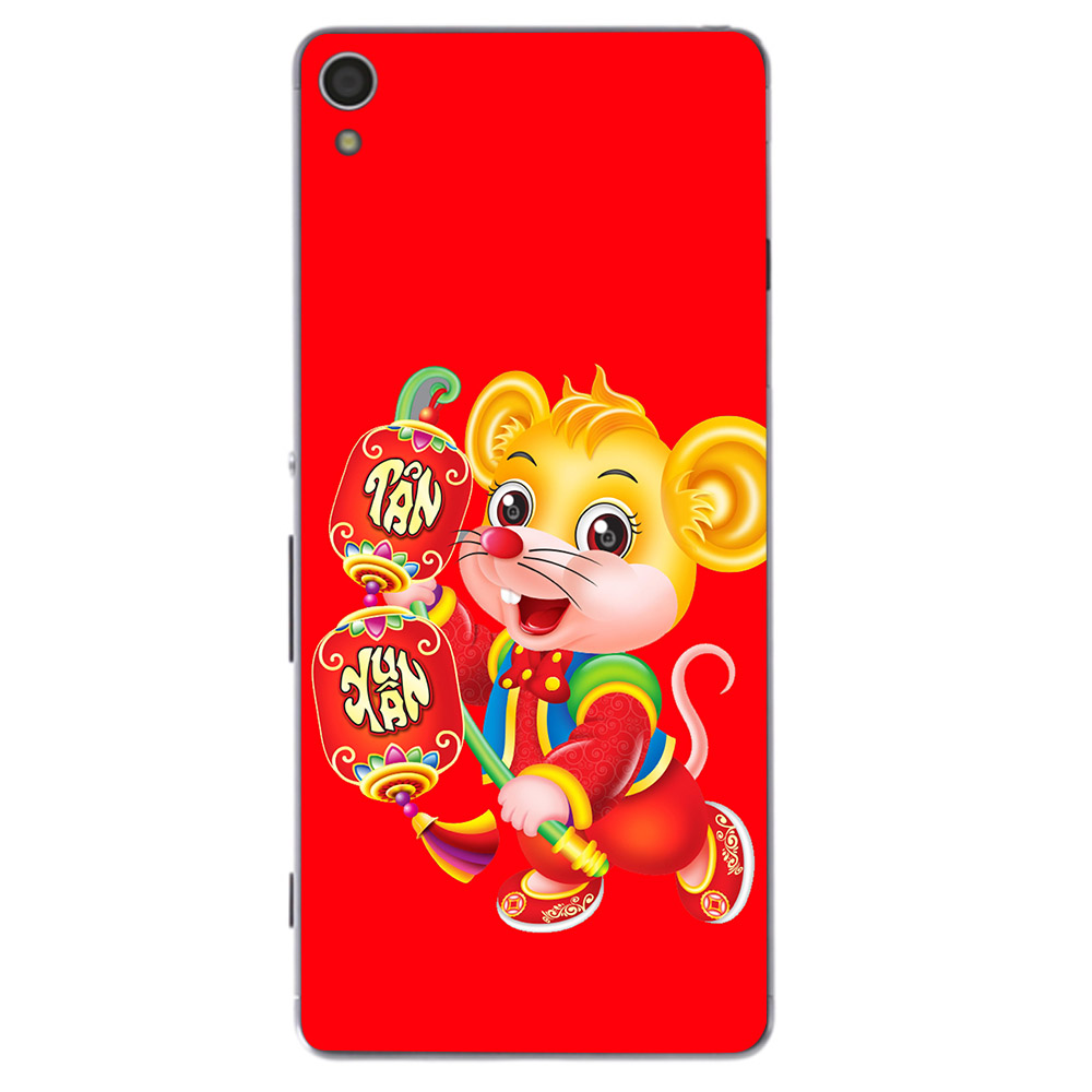 Ốp điện thoại dành cho máy Sony Xperia Z3 - Chuột cầm đèn lồng vui xuân 02 MS CCDLVX02