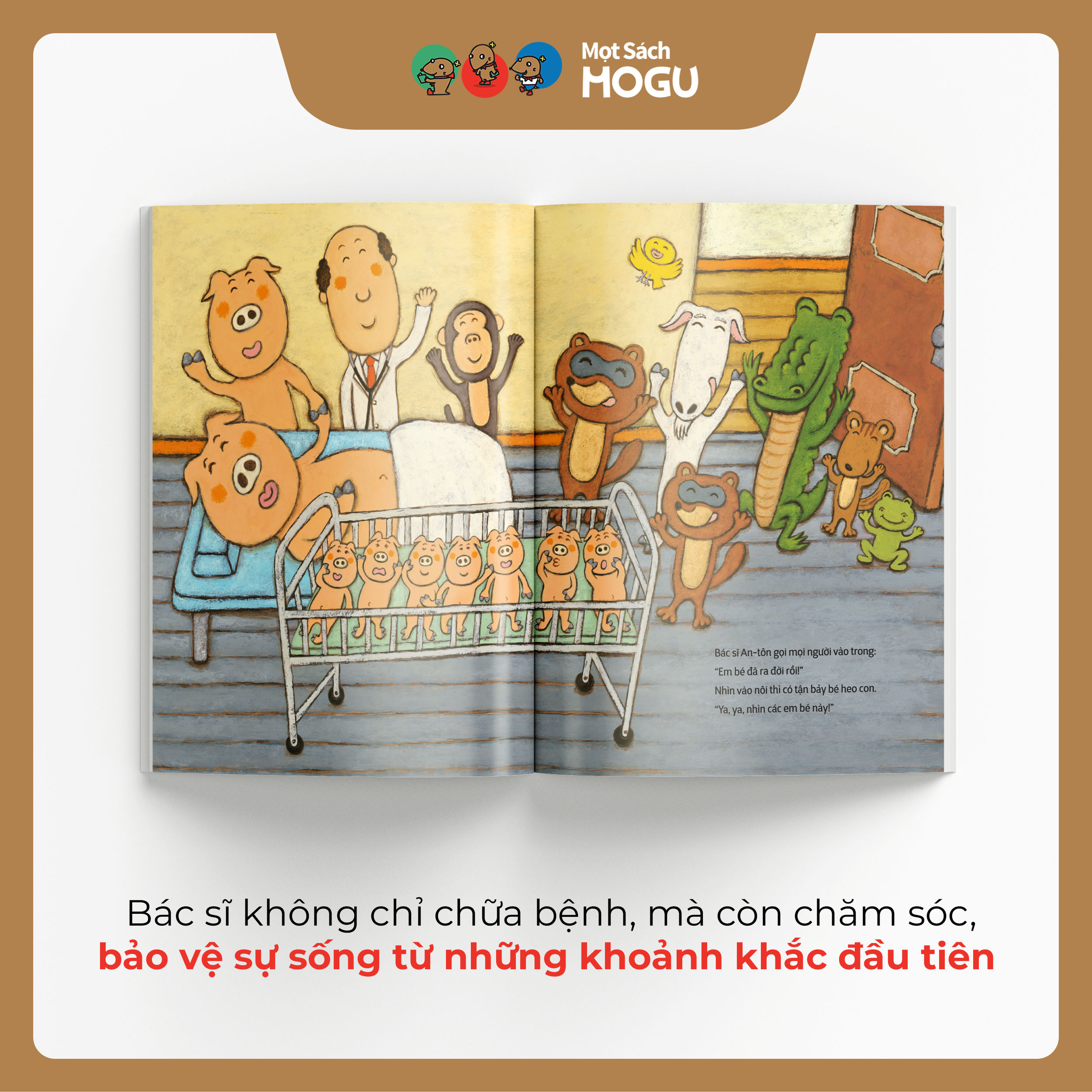 Truyện Ehon bé 3-4-5 tuổi - Bác sĩ Anton - Em Bé Đây