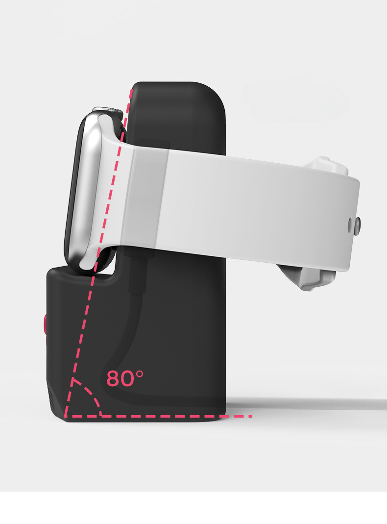 Giá Đỡ Dành Cho Dock Sạc Apple Watch Ultra/ Apple Watch Series 1-9/SE/SE 2022, Kai.N Gameboy Silicone Stand_ Hàng chính hãng