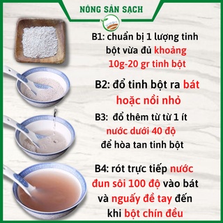 Cách pha tinh bột củ sen