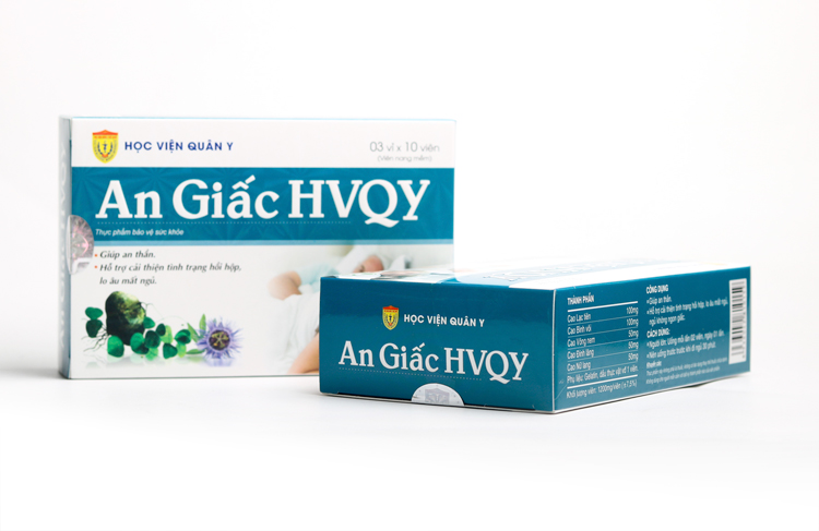 thực phẩm chức năng an giấc hvqy - học viện quân y hộp 30 viên 2