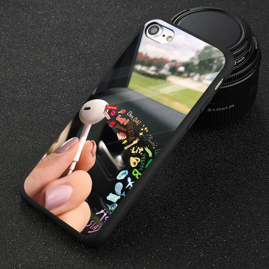 Ốp kính cường lực cho điện thoại iPhone 6 Plus/6s Plus - emoji kute MS EMJKT033