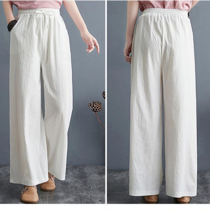 Quần Dài Nữ Suông Thanh Lịch Trẻ Trung ,Có Túi Cạp Chun ,Dài 88cm Chất Đũi Đẹp, Mịn Thoáng Mát (40-65Kg)QA0098