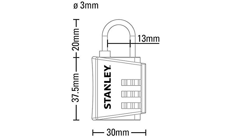 Ổ Khóa Số Du Lịch Stanley S742-054