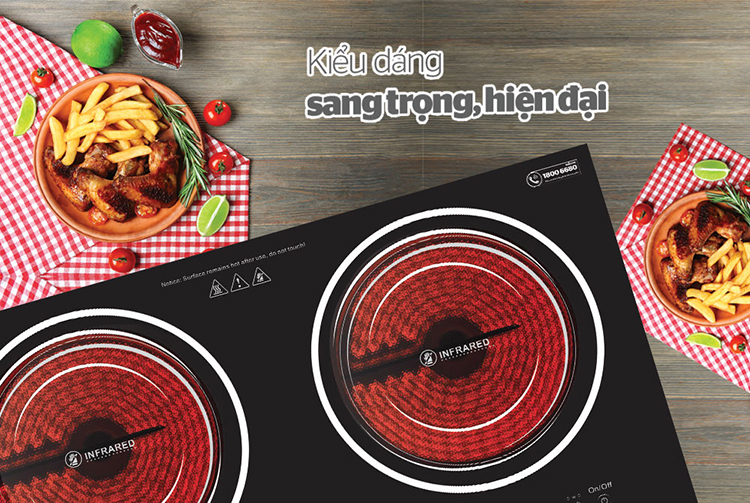 Bếp Đôi Hồng Ngoại Sunhouse SHB9102MT - Hàng chính hãng