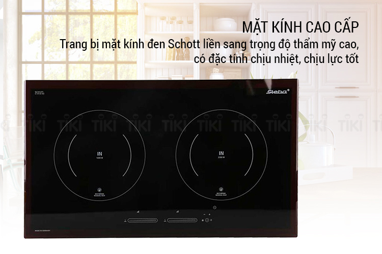 Bếp Đôi Điện Từ Âm Steba IK500 (3700W) – Hàng Chính Hãng