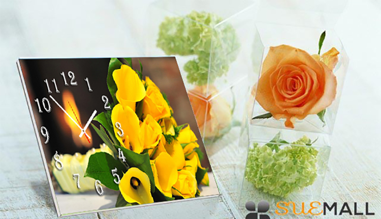 Đồng Hồ Để Bàn Suemall DB140106 – Hoa Hồng Vàng Tình Yêu Đồng Hồ Để Bàn Suemall DB140106 – Hoa Hồng Vàng Tình Yêu