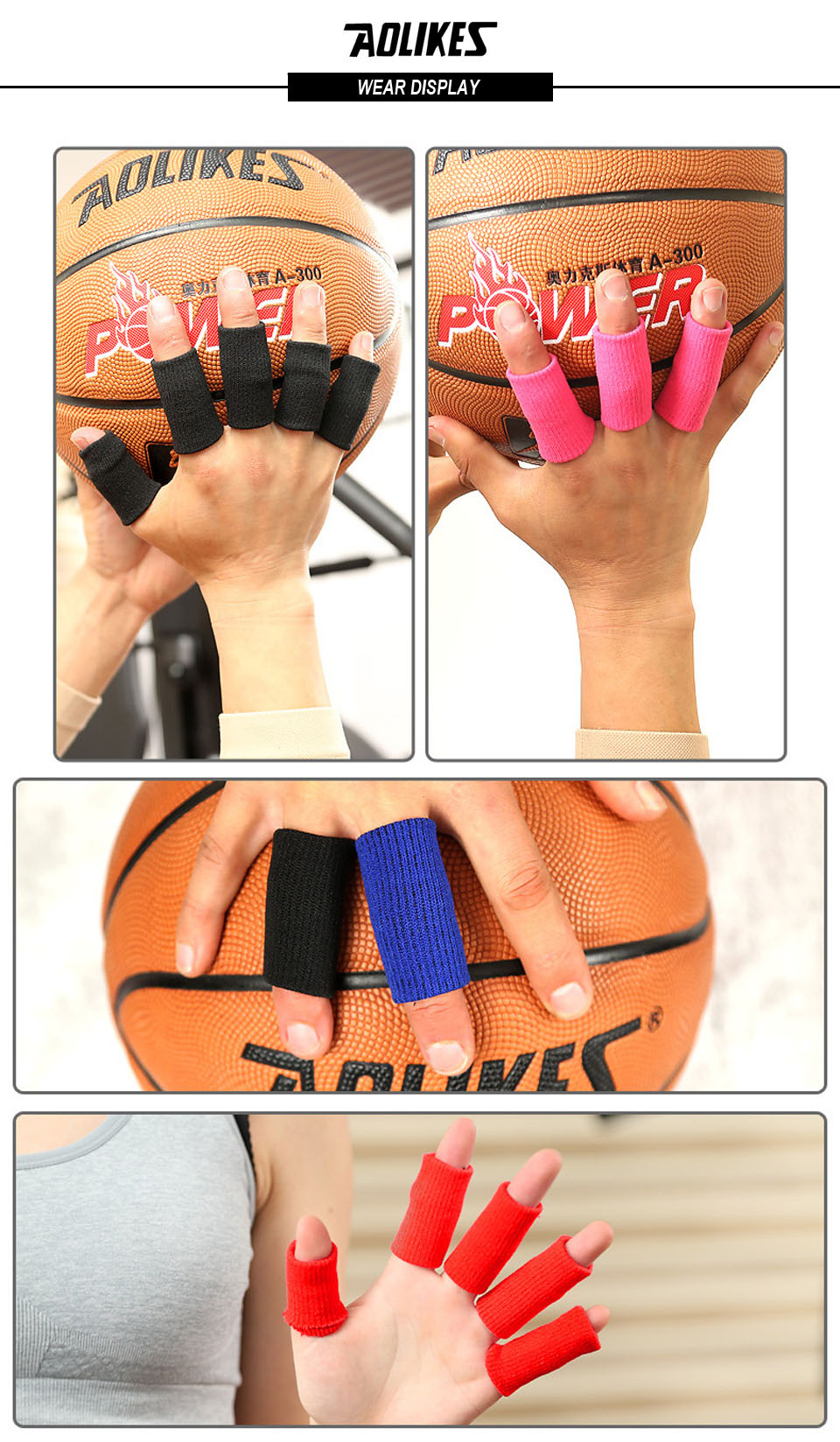 Băng bảo vệ ngón tay khi chơi bóng rổ AOLIKES YE-1589