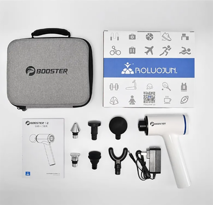 Máy Massage Gun Cầm Tay Cao Cấp Booster S2 Trị Liệu Toàn Thân Thư Giãn Cơ Bắp Làm Gọn Cơ Thể