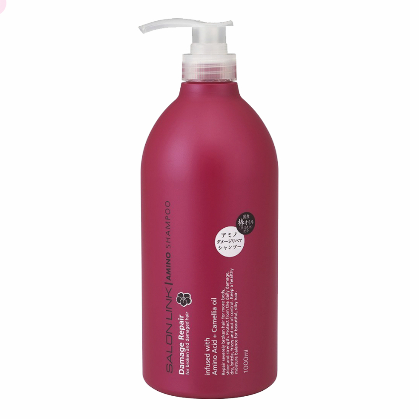 Dầu Gội Đầu Phục Hồi Tóc Hư Tổn Chiết Xuất Hoa Trà Salon Link Amino Shampoo (1000 mL)