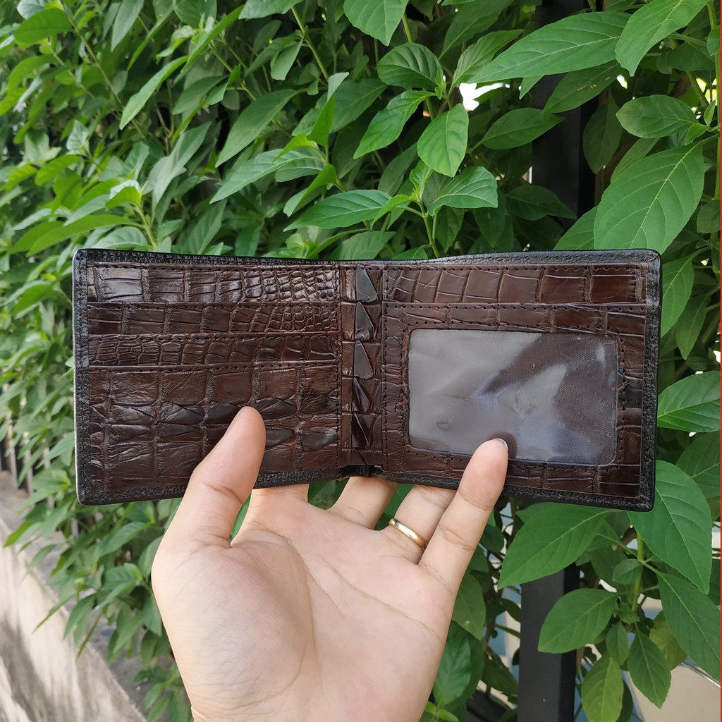 Ví Nam Gù Cá Sấu Lớn 2 Mặt Cao Cấp