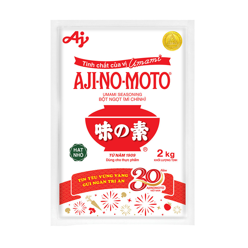 Bột Ngọt AJI-NO-MOTO® Hạt Nhỏ 2kg/Gói