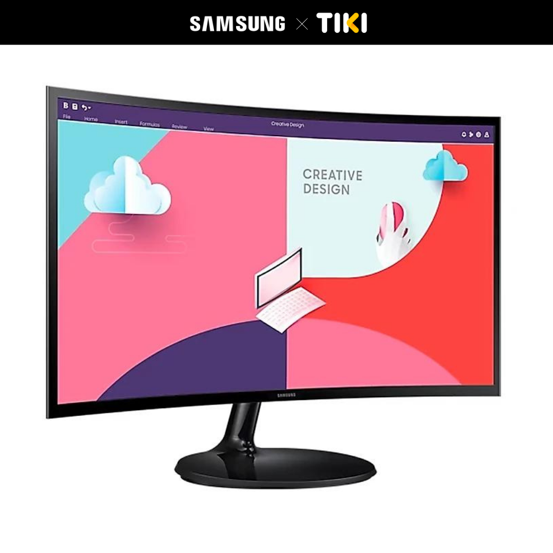 Màn Hình Cong Samsung Ls24C360Eaexxv 24 Va Fdh 75Hz 4Ms D - Sub Hdmi - Hàng Chính Hãng