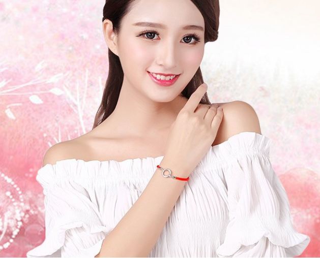 Vòng tay đôi nam nữ 2 màu đỏ đen LT66 cực xinh