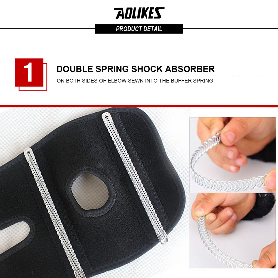 Bộ 2 Đai Bảo Vệ Khuỷu Tay Thể Thao Spring Sport Elbow Support Protector AOLIKES YE-7946