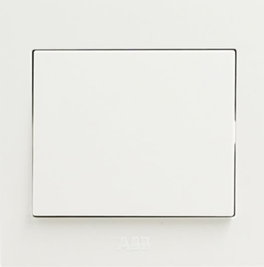 ABB switch socket panel three open dual control switch Yongzhi series white AH107