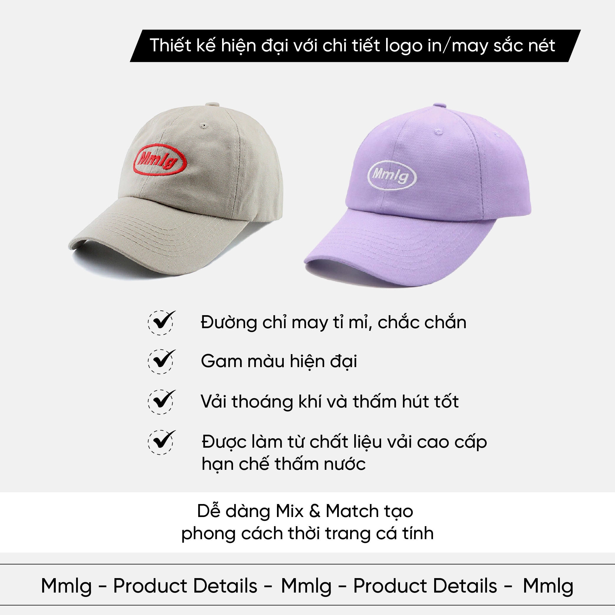 Mũ Mmlg M Ballcap - Nón lưỡi trai thời trang cho nam, nữ, unisex - MMLGC025