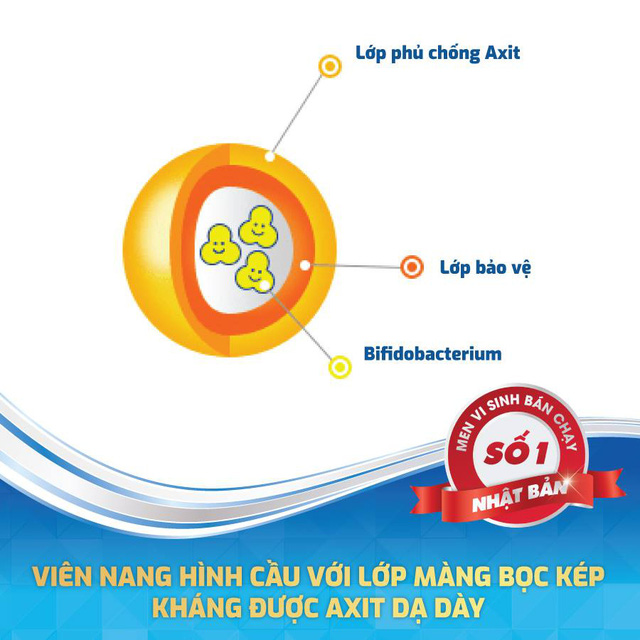 men vi sinh-men tiêu hóa bifina nhật bản, loại s60 gói 1