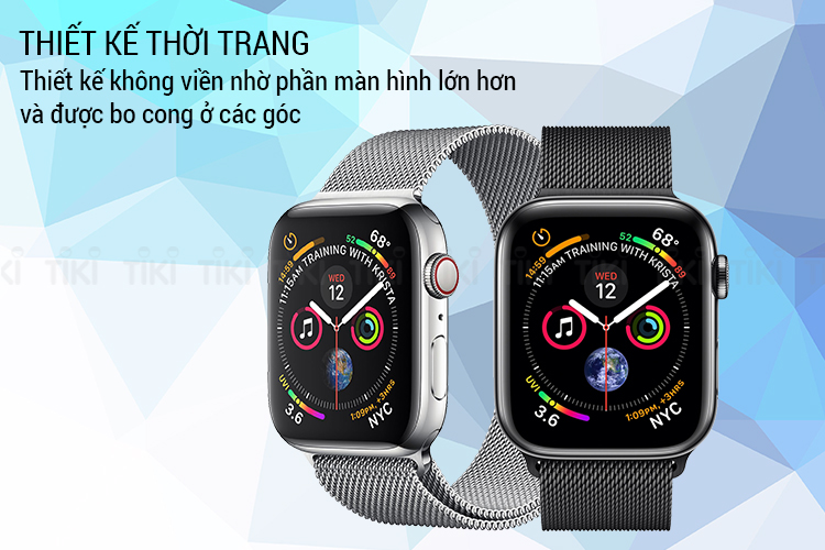 Đồng Hồ Thông Minh Apple Watch Series 4 GPS + Cellular 44mm, Stainless Steel - Milanese Loop