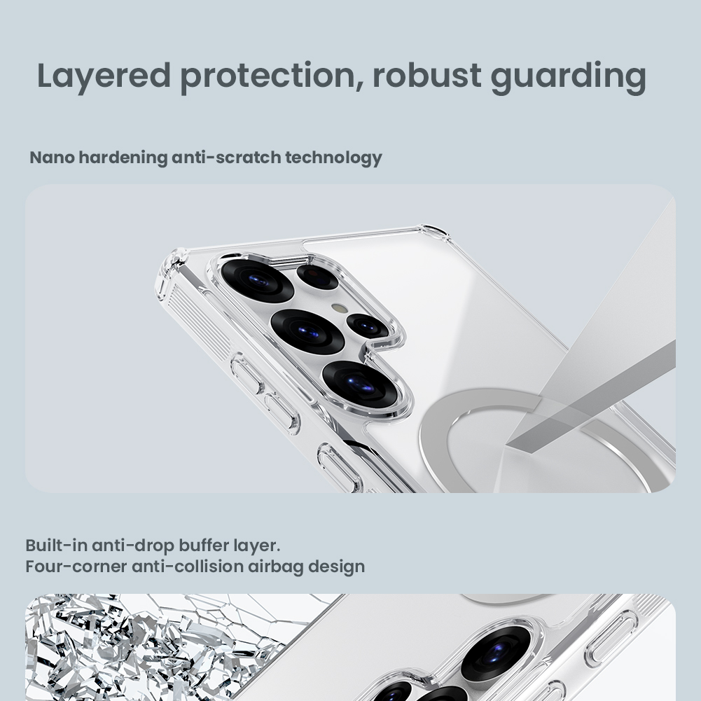 Ốp Lưng Nillkin Nature TPU Pro Magnetic Case cho Samsung Galaxy S25 Ultra - Hàng Chính Hãng