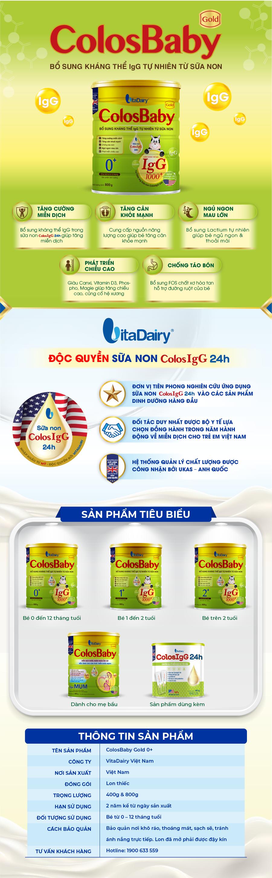 Sữa non COLOSBABY GOLD 0+ (400G)