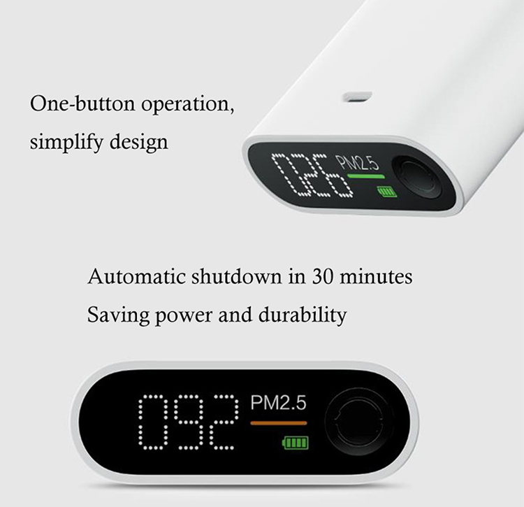 Xiaomi Smartmi PM2.5 Air Detector Portable Sensitive Mijia Air Quality Tester LED Screen Three-color Digital Indicator