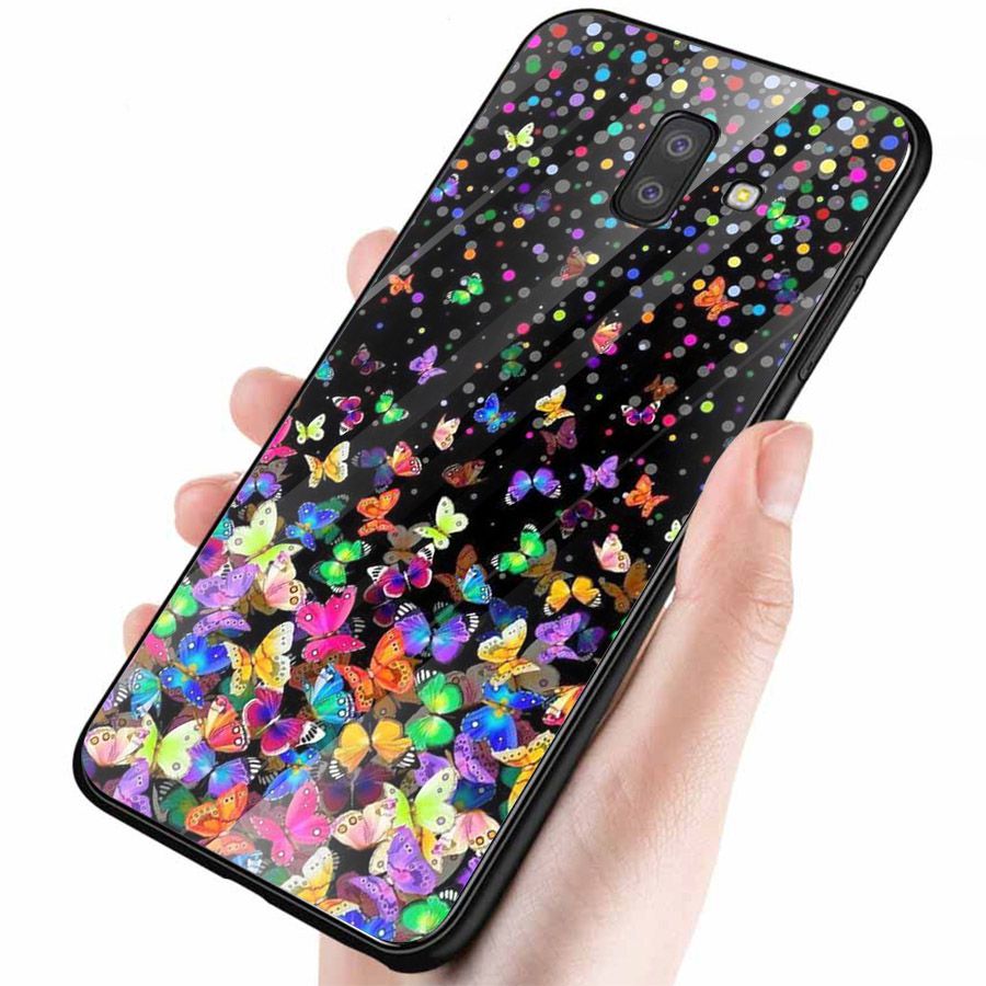 Ốp kính cường lực cho điện thoại Samsung Galaxy J4 - J6 - J6 PLUS - J6 PRIME - J8 - bướm đẹp MS ANH027
