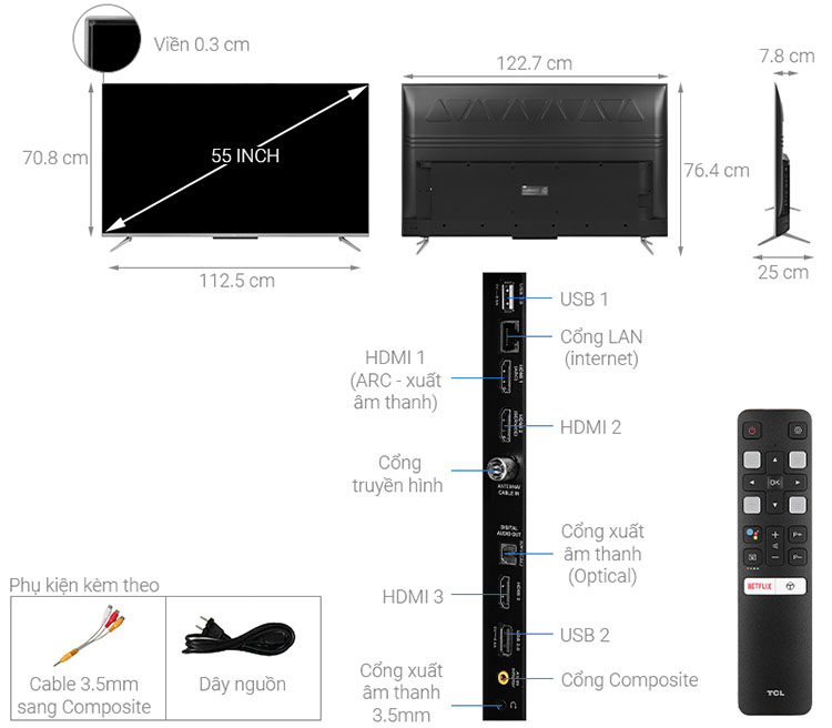 Android Tivi TCL 55 inch L55P715