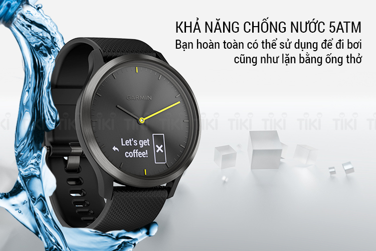 Đồng Hồ Thông Minh Garmin Vivomove HR Sport - Hàng Chính Hãng