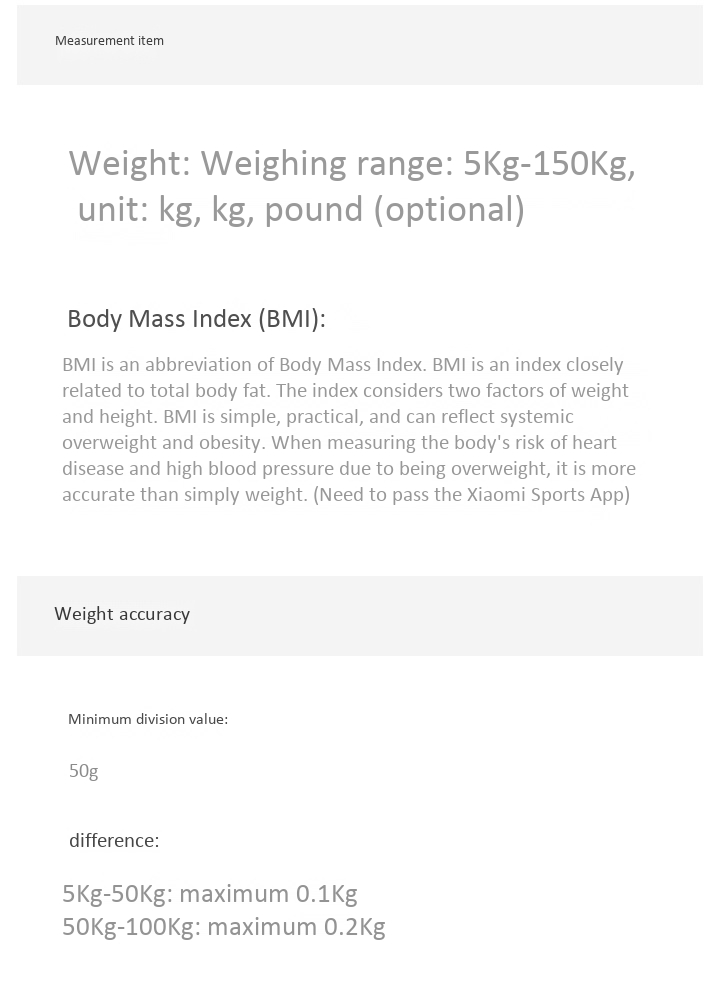 Cân Sức Khỏe Điện Tử Thông Minh Xiaomi Millet Body Fat Scales 2