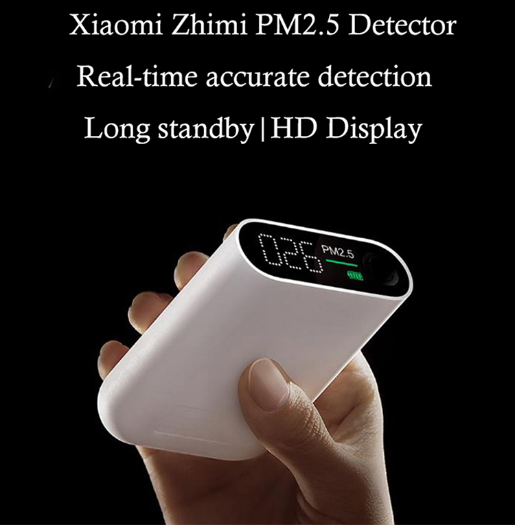Xiaomi Smartmi PM2.5 Air Detector Portable Sensitive Mijia Air Quality Tester LED Screen Three-color Digital Indicator