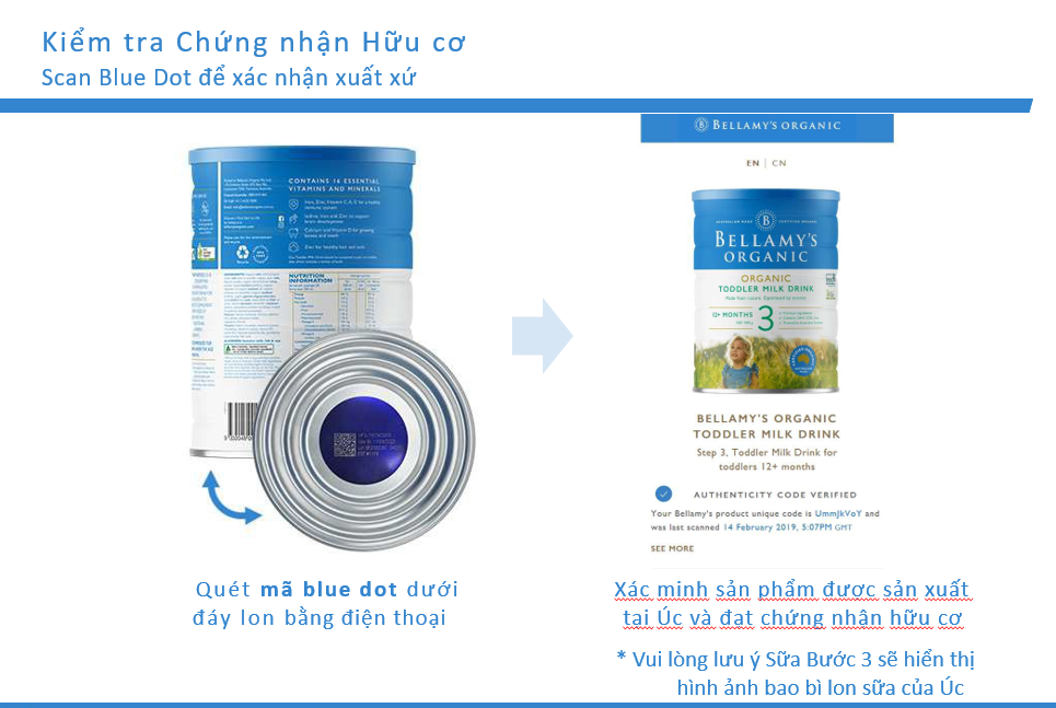 6 lon sữa bột bellamy s organic số 3 (900g) 5