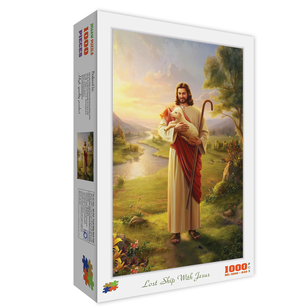 Bộ tranh xếp hình cao cấp 1000 mảnh – Lost Ship With Jesus (50x80cm)