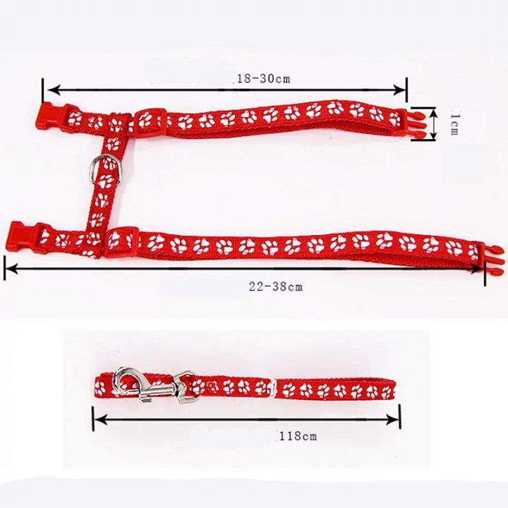 Dây dắt mèo hoạt hình siêu dễ thương màu ngẫu nhiên Xudapet