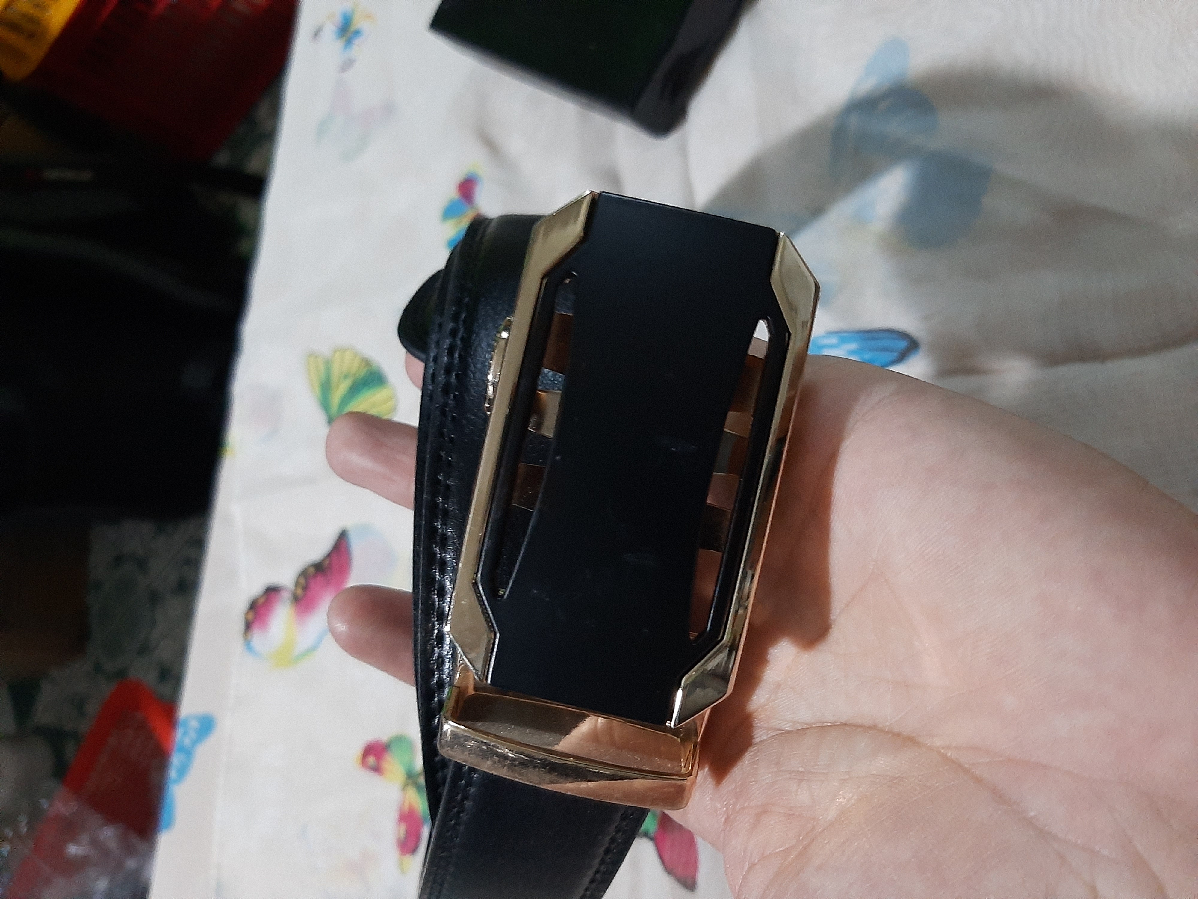 Dây nịt nam dây da khóa tự động phong cách Hàn Quốc hình con voi phong thủy SNT-DL57