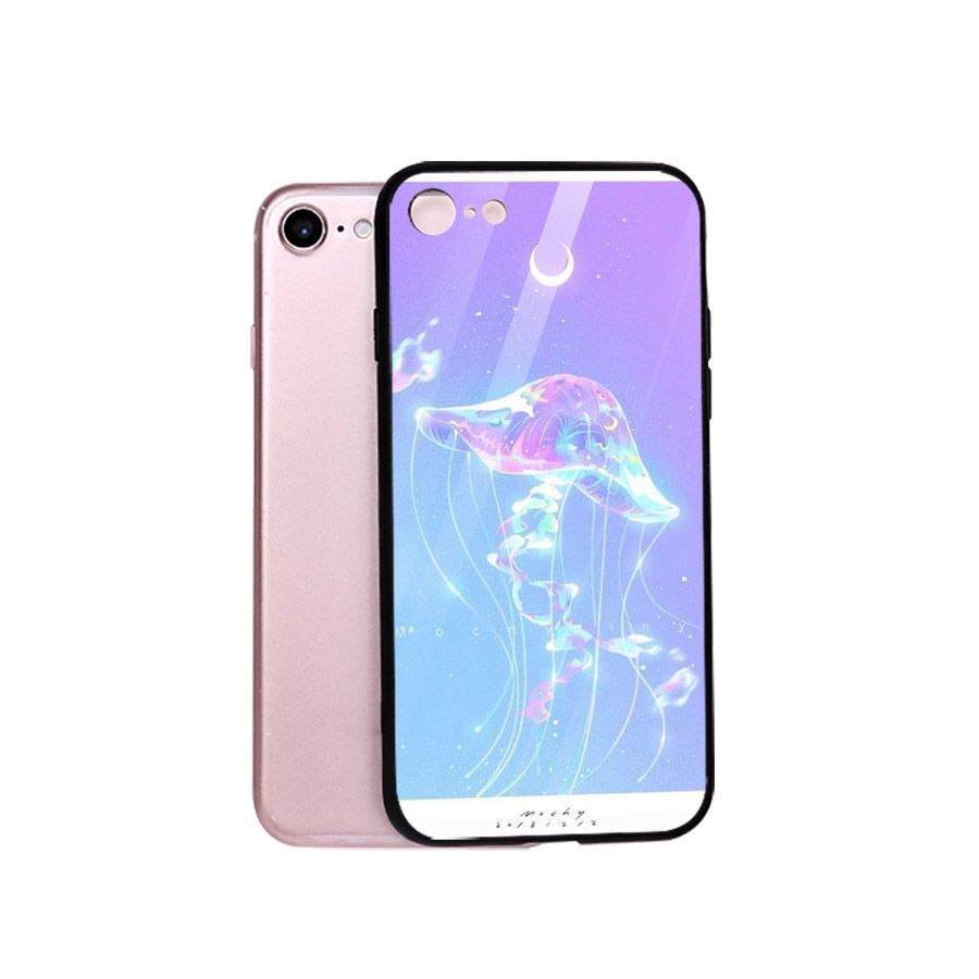 Ốp điện thoại kính cường lực cho máy iPhone 5/5s/se - ánh trăng nghệ thuật MS TRANG014