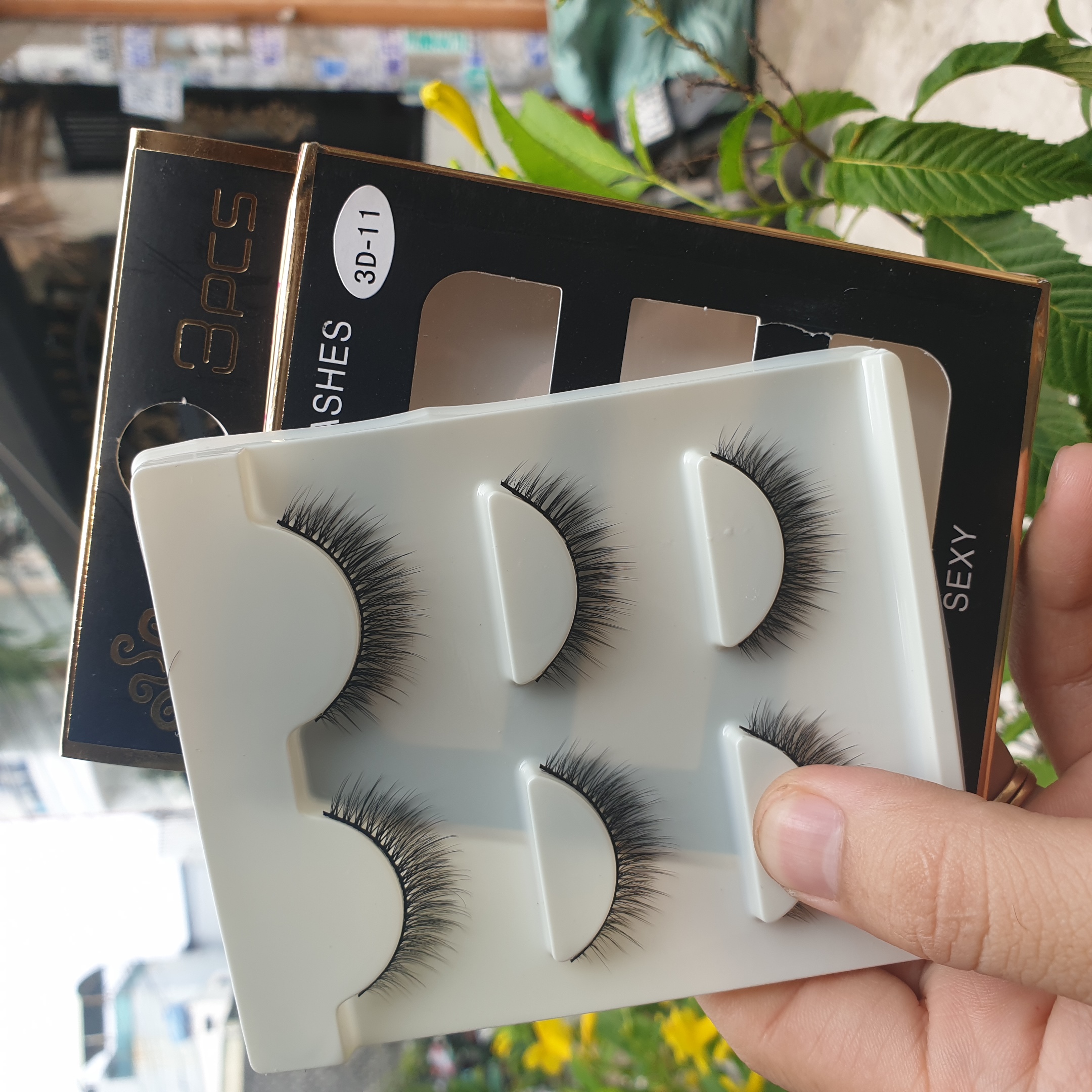 Lông mi giả lông chồn 3 Fashion Eyelashes 3 Faux-Cils 3D 1 bộ 3 cặp