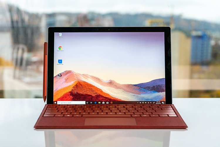 Microsoft Surface Pro 7 (12.3/ i3-1005G1/ 4GB/ 128GB/ With type Cover/ Platinum) - Hàng Nhập Khẩu