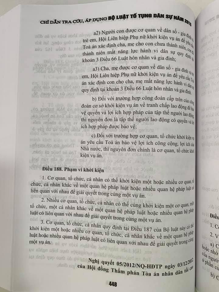 Chỉ Dẫn Tra Cứu, Áp Dụng Bộ Luật Tố Tụng Dân Sự Năm 2015 (Tái bản lần thứ nhất có sửa đổi, bổ sung) - Bản in năm 2022