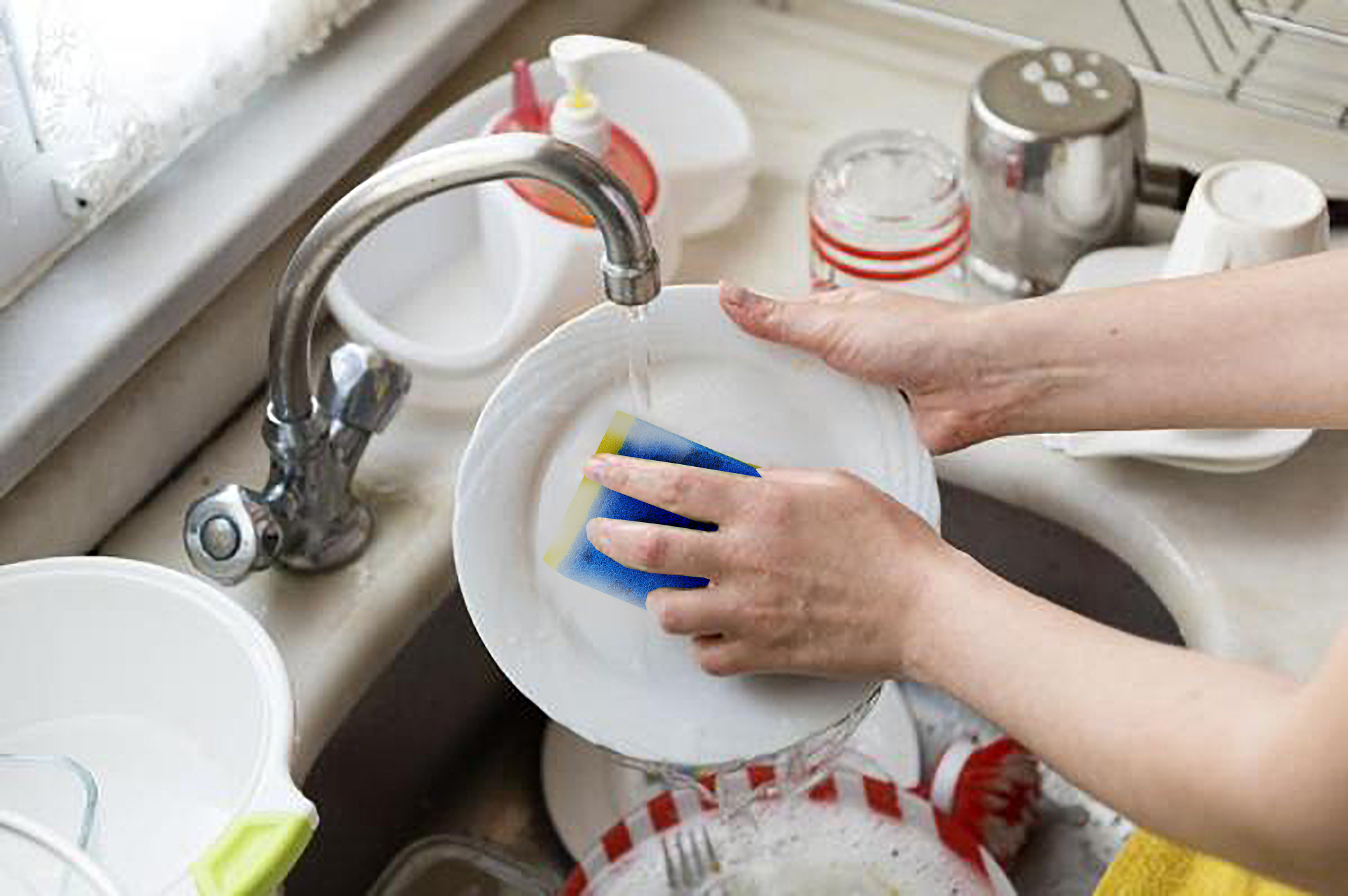 Мыть посуду раковина