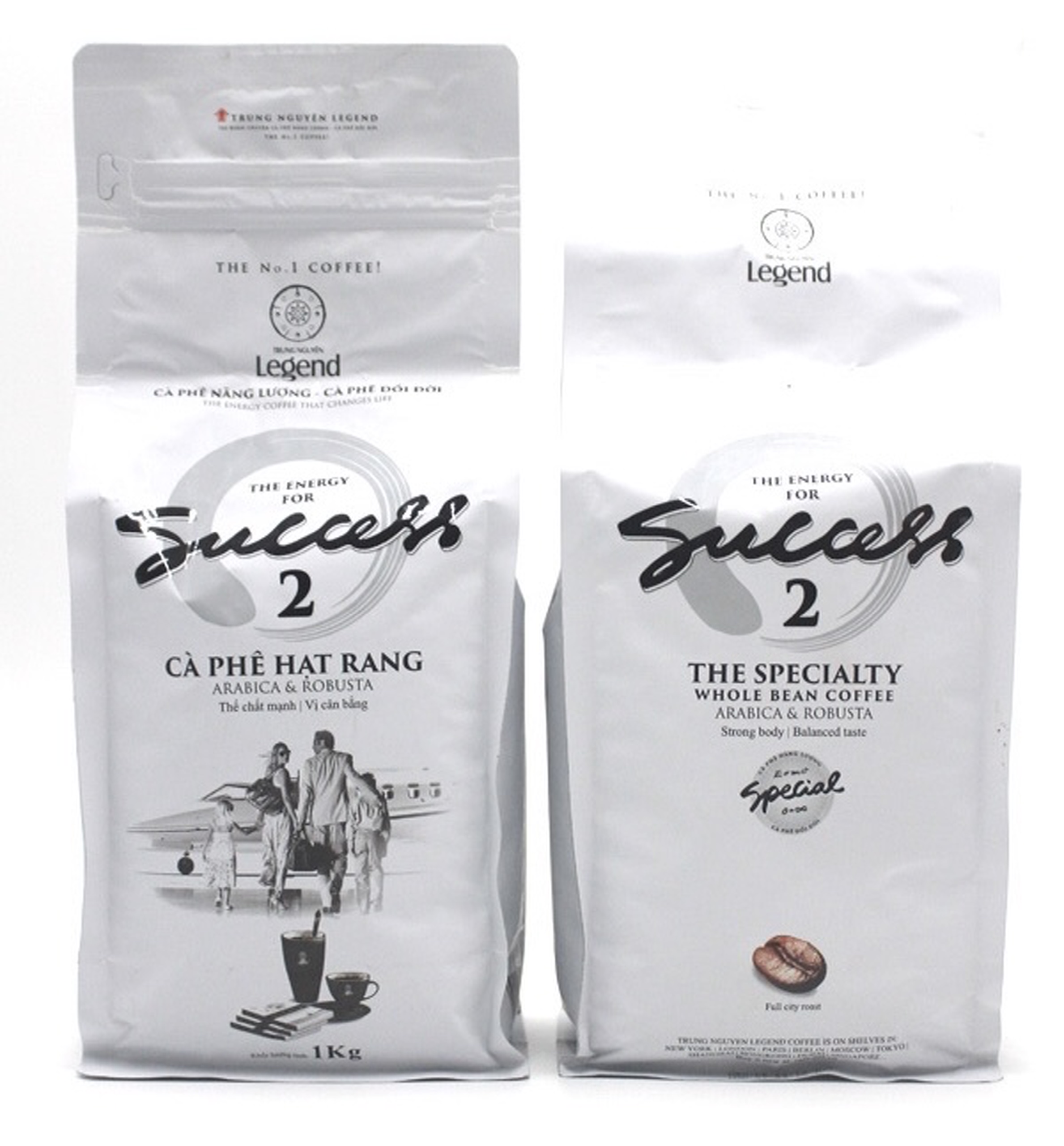 Cà Phê Hạt Mộc Trung Nguyên Success 2 Túi 1Kg