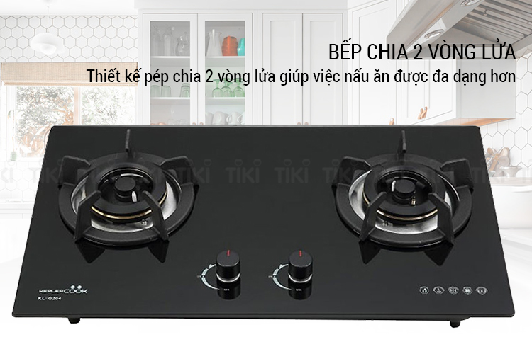 Bếp Gas Âm Kepler Cook KL G204 (75cm) - Hàng Chính Hãng