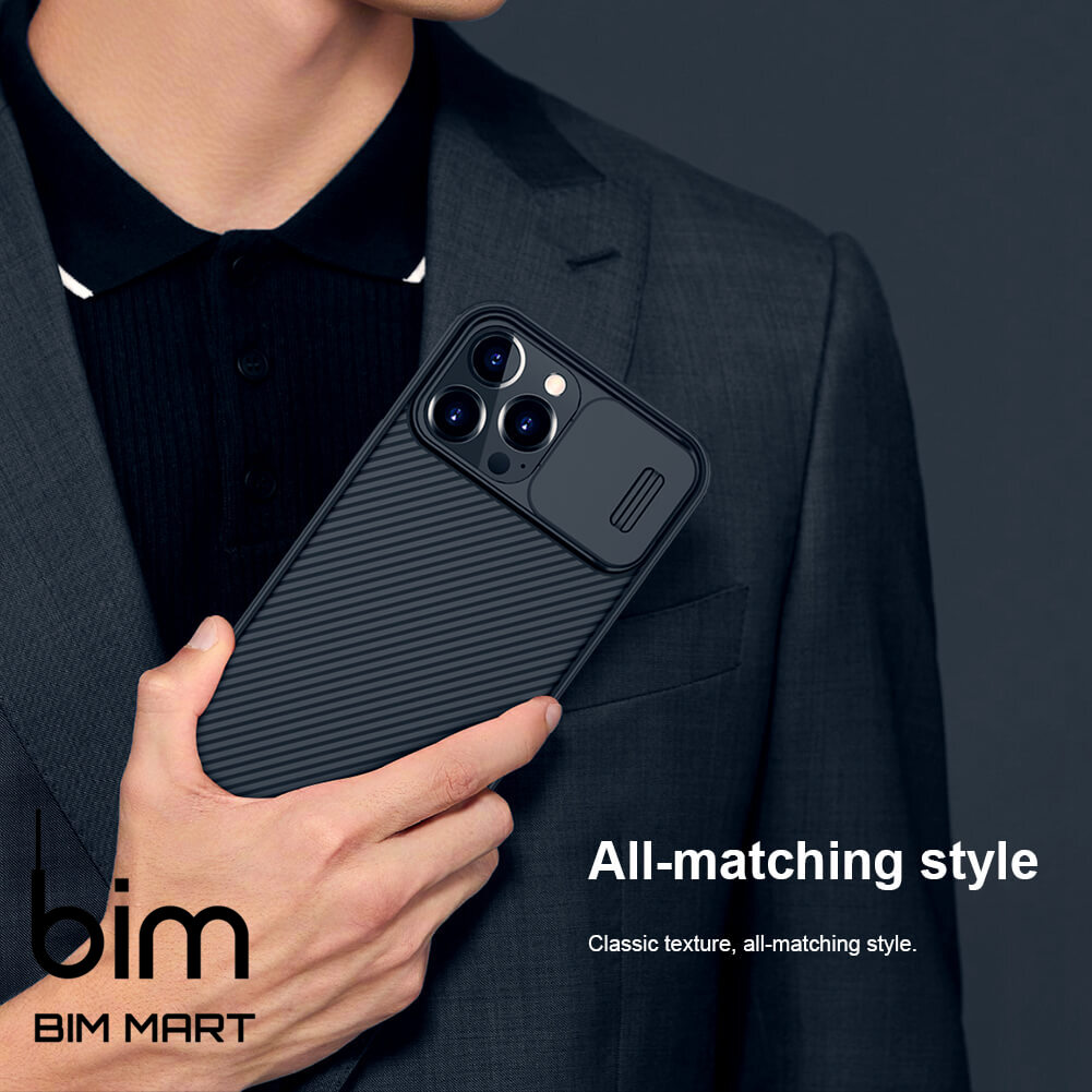 Ốp Nillkin Camshield bảo vệ Camera cho iPhone 13 Pro Max - Hàng nhập khẩu