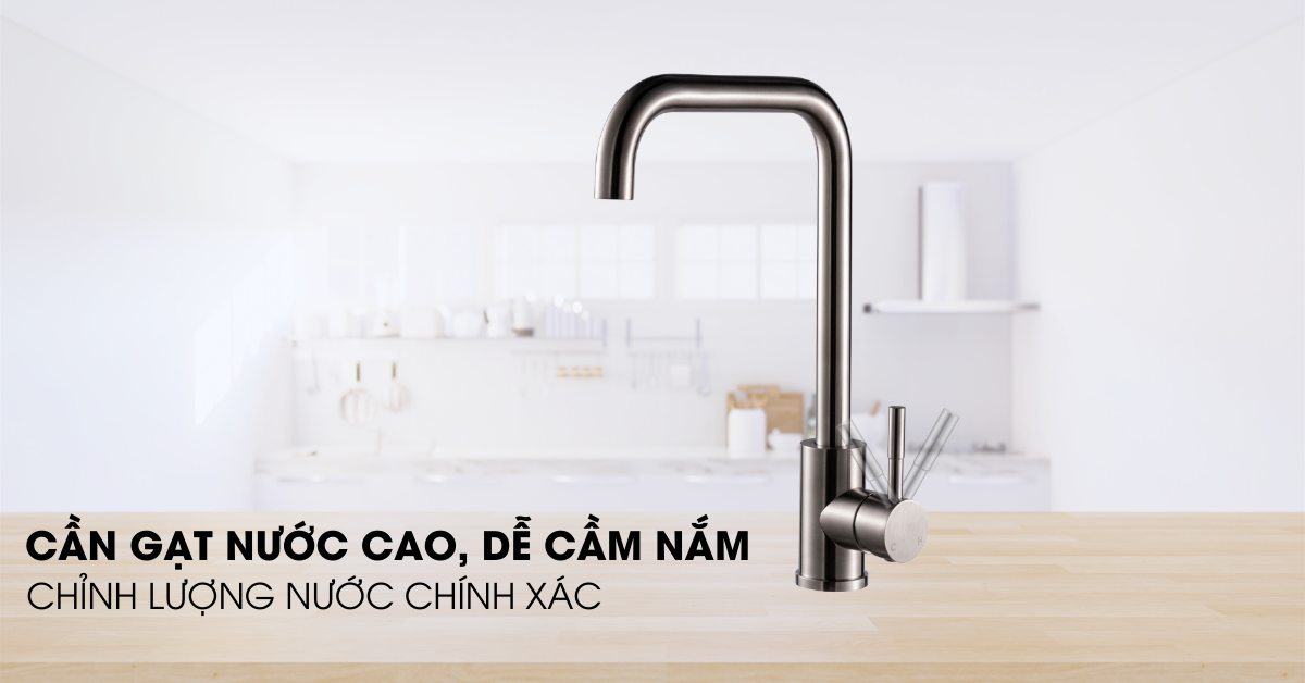 Cần gạt nước dạng que của EF-K128S rất dễ thao tác