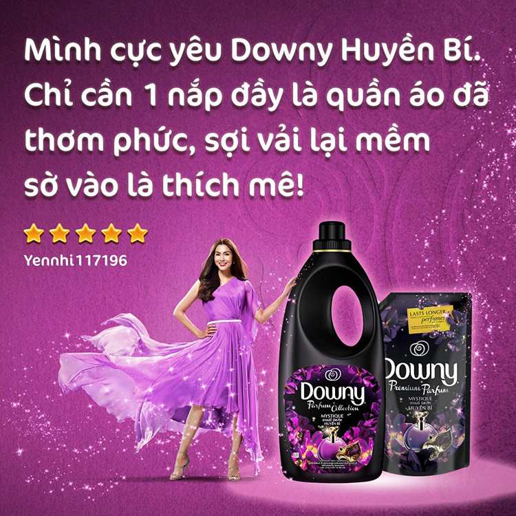 Nước Xả Vải Downy Huyền Bí (1.5L/Túi)