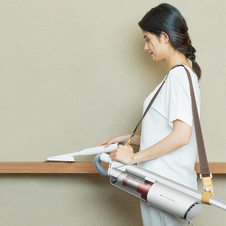Xiaomi Deerma Vacuum Cleaner With Belt Handheld DX800S 14000pa Suction 600W Electric Wiper Floor Washers Wet Mopping White US Plug
